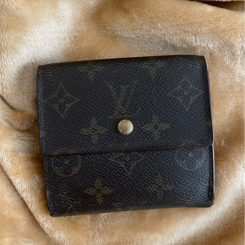 Louis Vuitton Elise monogram brown trifold wallet #2